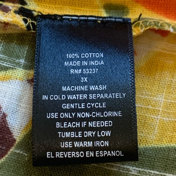 Mlle Gabrielle Plus Size Cotton Floral Print Summer Dress-Size 3X - Picture 11 of 11